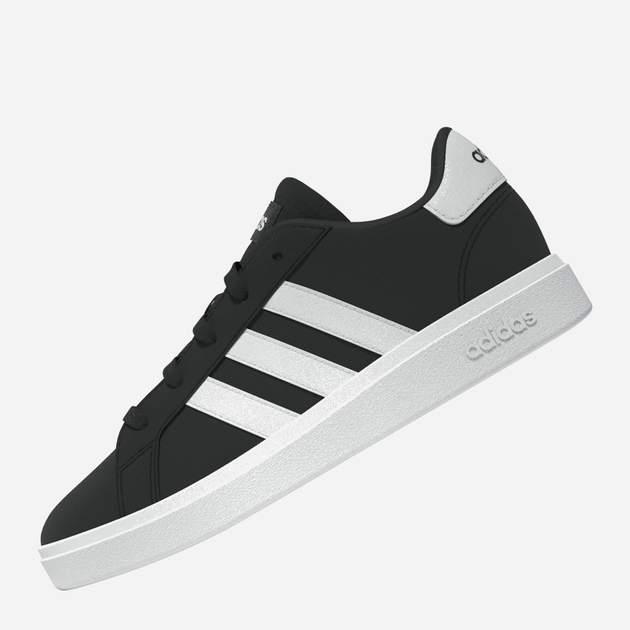Підліткові кеди для хлопчика adidas Grand Court 2.0 K GW6503 40 (UK 6.5) Чорні з білим (4065426180961) - зображення 3
