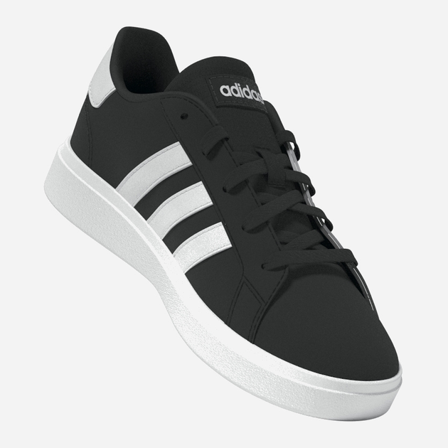 Підліткові кеди для хлопчика adidas Grand Court 2.0 K GW6503 40 (UK 6.5) Чорні з білим (4065426180961) - зображення 6