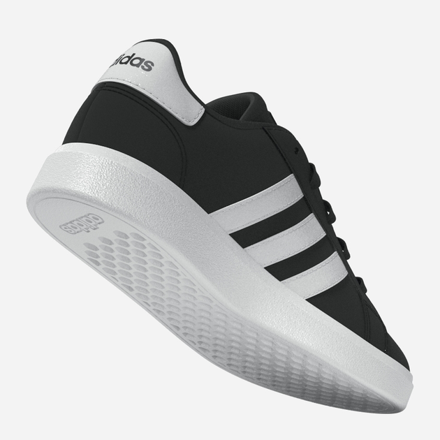 Підліткові кеди для хлопчика adidas Grand Court 2.0 K GW6503 40 (UK 6.5) Чорні з білим (4065426180961) - зображення 8
