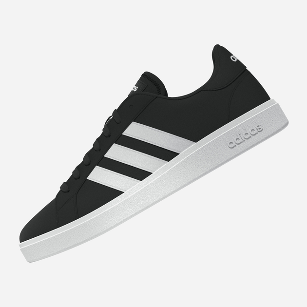 Sneakersy męskie do kostki adidas Grand Court Base 2.0 GW9251 43 (UK 10) Czarne (4065426717433) - obraz 6