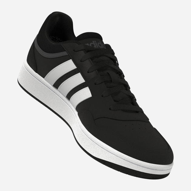 Чоловічі кеди низькі adidas Hoops 3.0 GY5432 42.5 (UK 8.5) Чорні (4065418286350) - зображення 5