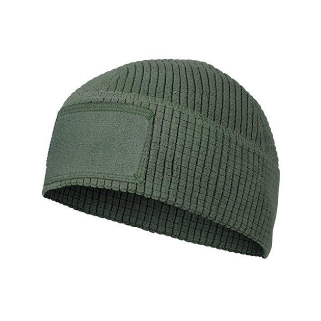 Шапка тактична Helikon - Tex Range Beanie Grid Fleece - Olive Green олива S-M - изображение 1