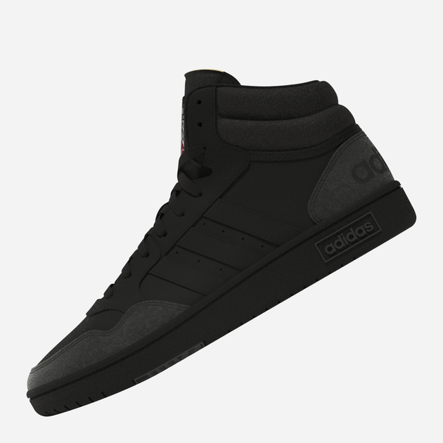 Чоловічі черевики високі adidas Hoops 3.0 Mid HP7939 42.5 (UK 8.5) Чорні (4066746031094) - зображення 3