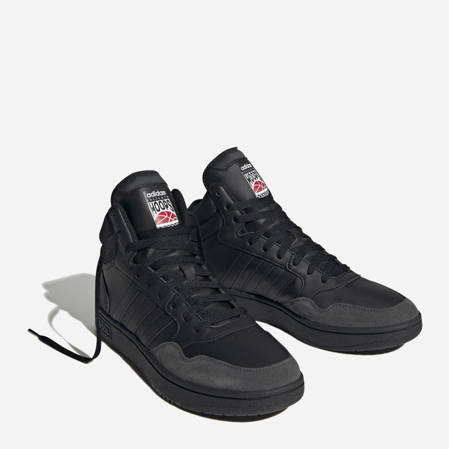 Чоловічі черевики високі adidas Hoops 3.0 Mid HP7939 42.5 (UK 8.5) Чорні (4066746031094) - зображення 14