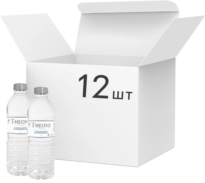 Акція на Упаковка мінеральної природної води Theoni 0.5 л x 12 пляшок від Rozetka