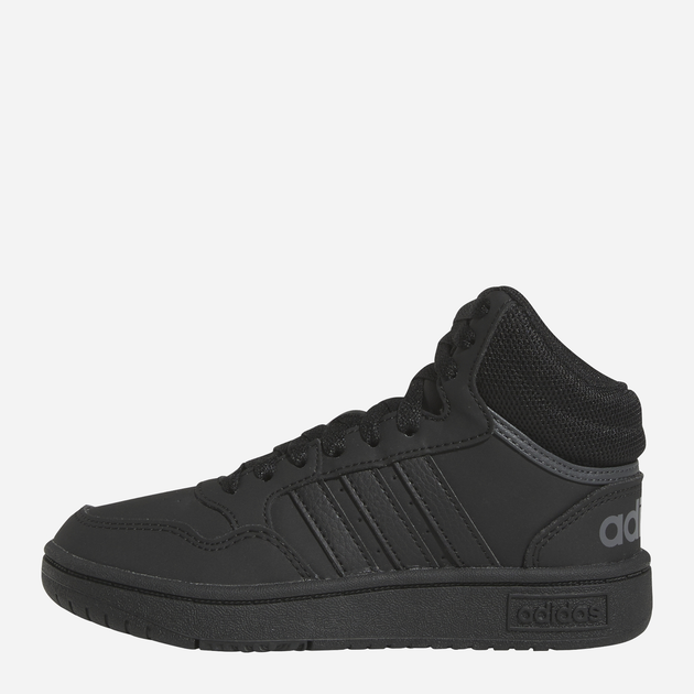 Trzewiki młodzieżowe chłopięce adidas Hoops 3.0 Mid K HR0228 37.5 Czarne (4065415596575) - obraz 3