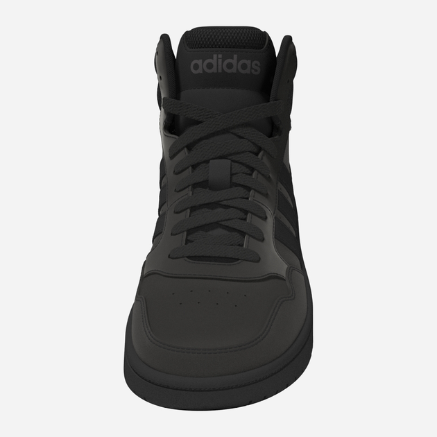 Підліткові черевики для хлопчика adidas Hoops 3.0 Mid K HR0228 39.5 Чорні (4065415592812) - зображення 6