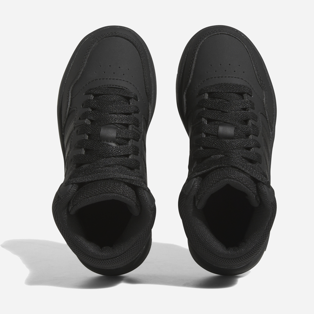 Підліткові черевики для хлопчика adidas Hoops 3.0 Mid K HR0228 39.5 Чорні (4065415592812) - зображення 12