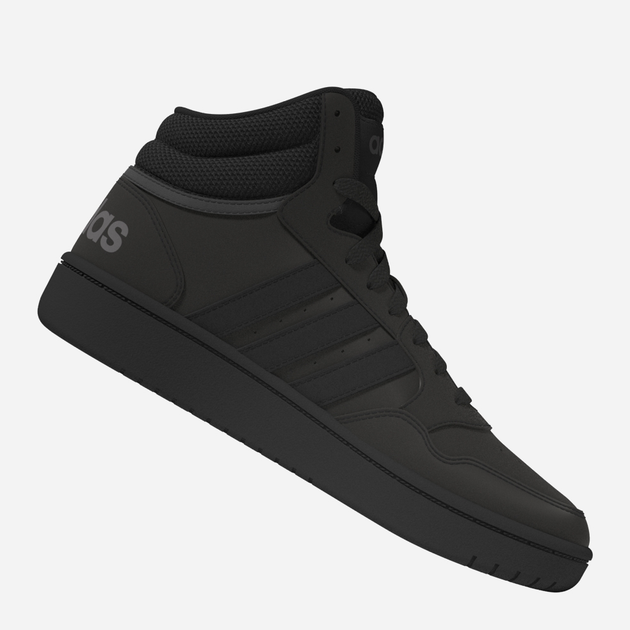 Trzewiki młodzieżowe chłopięce adidas Hoops 3.0 Mid K HR0228 40 Czarne (4065415596438) - obraz 8