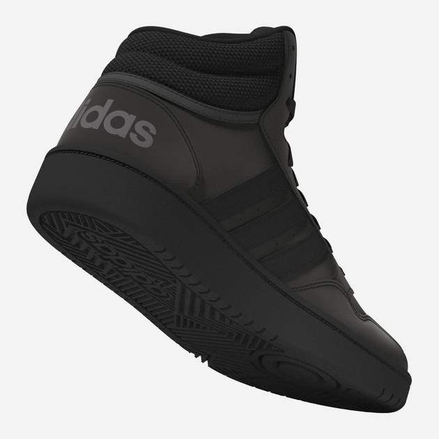 Trzewiki młodzieżowe chłopięce adidas Hoops 3.0 Mid K HR0228 40 Czarne (4065415596438) - obraz 9