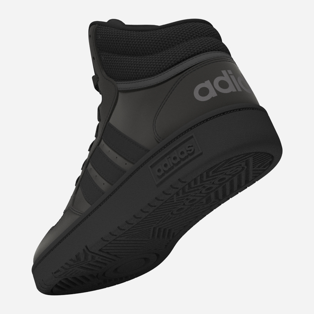 Trzewiki młodzieżowe chłopięce adidas Hoops 3.0 Mid K HR0228 40 Czarne (4065415596438) - obraz 11