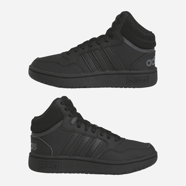Trzewiki młodzieżowe chłopięce adidas Hoops 3.0 Mid K HR0228 37.5 Czarne (4065415596575) - obraz 19