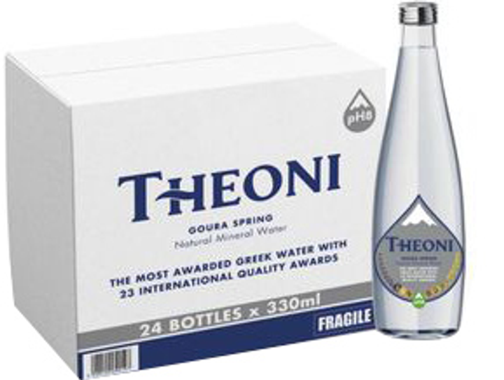 Акция на Упаковка мінеральної природної води Theoni 0.33 л x 24 пляшки от Rozetka