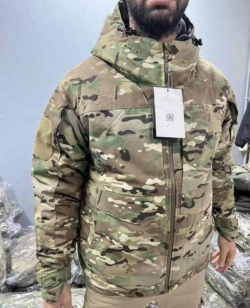 Армійська водонепроникна теплозберігаюча чоловіча куртка Мультикам M (Kali) - зображення 1