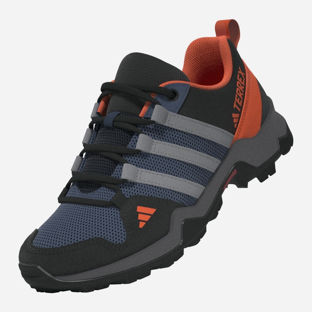 Buty sportowe chłopięce adidas Terrex AX2R K IF5702 38 (5UK) Czarne z niebieskim i pomarańczowym (4066761665373) - obraz 5