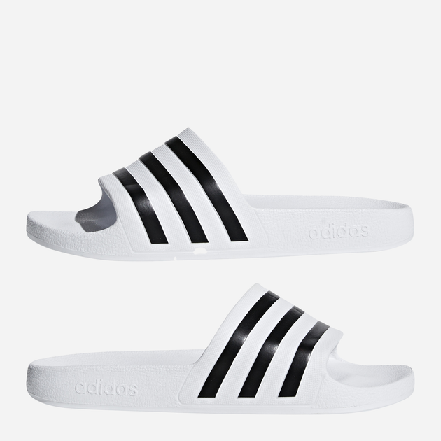 Чоловічі шльопанці для пляжу Adidas Adilette Aqua F35539 44.5 Білі з чорним (4060509397335) - зображення 18