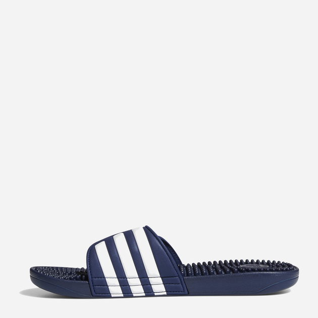 Чоловічі шльопанці для пляжу Adidas Adissage F35579 50 Темно-сині з білим (4062051396729) - зображення 3