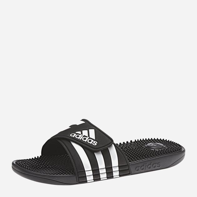 Klapki męskie basenowe Adidas Adissage F35580 46 Czarne z białym (4060512030458) - obraz 4