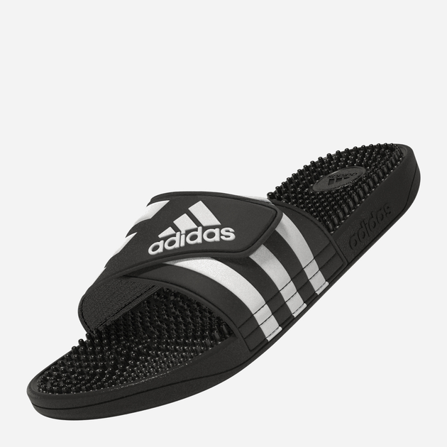 Klapki męskie basenowe Adidas Adissage F35580 46 Czarne z białym (4060512030458) - obraz 5