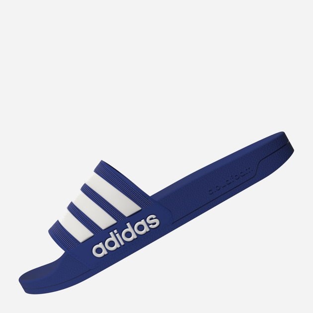 Чоловічі шльопанці для пляжу Adidas Adilette Shower GW1048 42 Сині з білим (4065418277181) - зображення 6