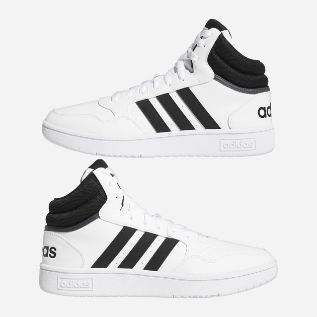 Trzewiki męskie adidas Hoops 3.0 Mid GW3019 40.5 Białe (4064053690461) - obraz 17