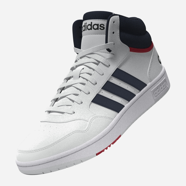 Trzewiki męskie adidas Hoops 3.0 Mid GY5543 42.5 Białe (4064053694230) - obraz 6