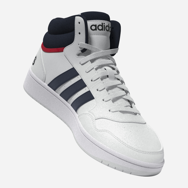 Trzewiki męskie adidas Hoops 3.0 Mid GY5543 42.5 Białe (4064053694230) - obraz 8
