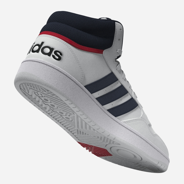 Trzewiki męskie adidas Hoops 3.0 Mid GY5543 42.5 Białe (4064053694230) - obraz 10