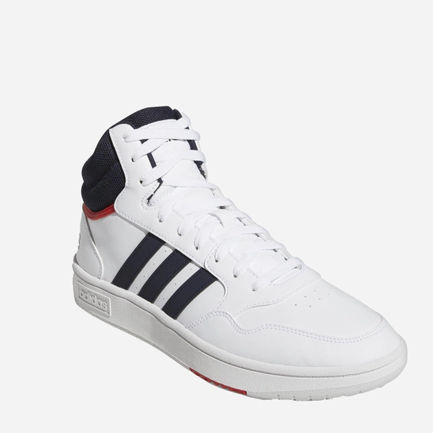 Чоловічі черевики високі Adidas Hoops 3.0 Mid GY5543 46.5 Білі (4064053694186) - зображення 2