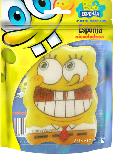 Губка для душу Suavipiel Sponge Bob Губка Боб (8410262908099) - зображення 1