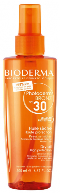 Suchy olejek Bioderma Photoderm Bronz SPF 30 200 ml (3701129800270) - obraz 1
