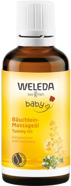 Olejek do masażu przeciw wzdęciom dla niemowląt Weleda Baby Tummy Massage Oil 50 ml (4001638095082) - obraz 1