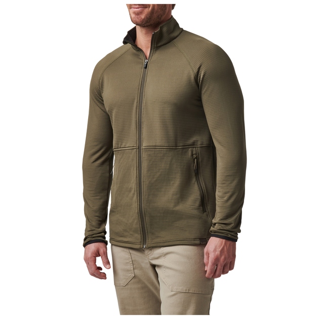 Куртка флісова 5.11 Tactical Stratos Full Zip RANGER GREEN M (72244-186) - зображення 2