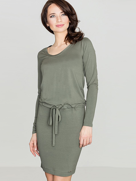 Сукня жіноча Lenitif K334 L Оливково-зелена (5902194326131) - зображення 1