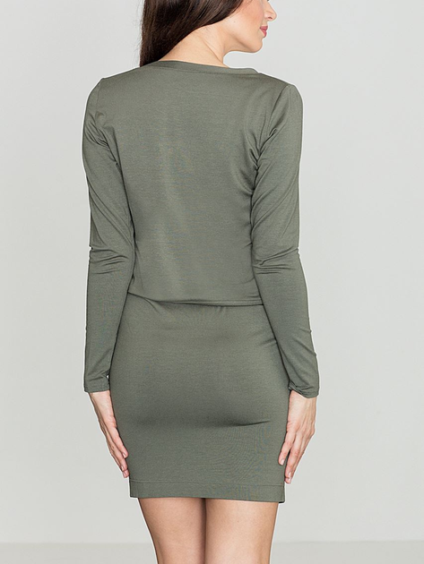 Сукня жіноча Lenitif K334 L Оливково-зелена (5902194326131) - зображення 2