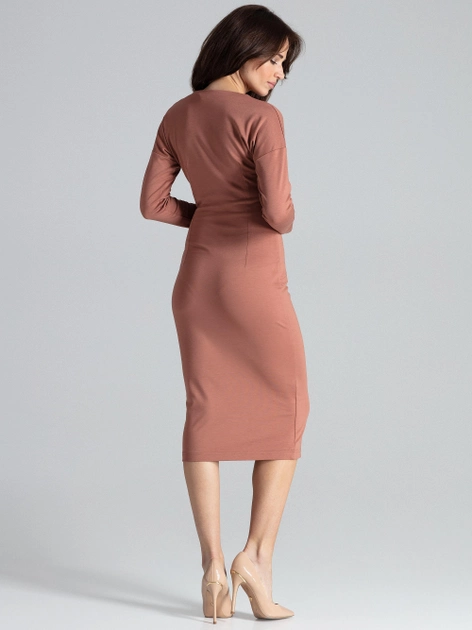 Сукня жіноча Lenitif K477 M Коричнева (5902194352215) - зображення 2