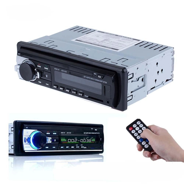 Автомагнитола JSD-520 Магнитола радио в авто с пультом ДУ USB Bluetooth 520BT - изображение 5