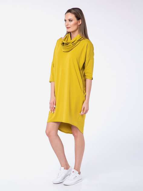 Sukienka tunika damska Look Made With Love 324 L/XL Musztardowa (5903999300159) - obraz 3