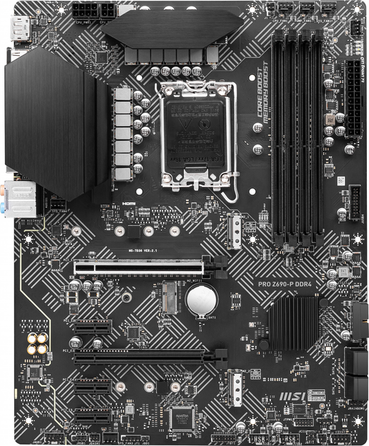 Материнська плата MSI PRO Z690-P DDR4 (s1700, Intel Z690, PCI-Ex16) - зображення 1