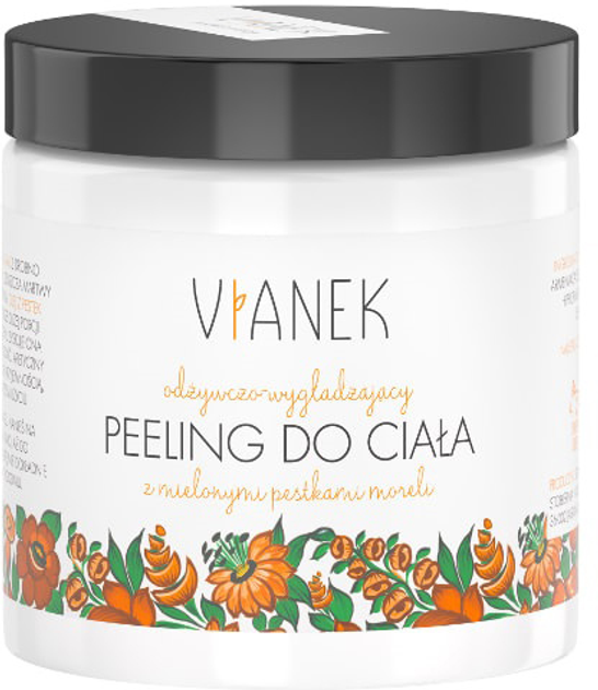 Peeling do ciała Vianek odżywczo-wygładzający z mielonymi pestkami moreli 150 ml (5907502687867) - obraz 1