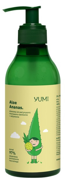 Żel pod prysznic Yumi Aloe Winogrono aloesowy 400 ml (5902693162025) - obraz 1