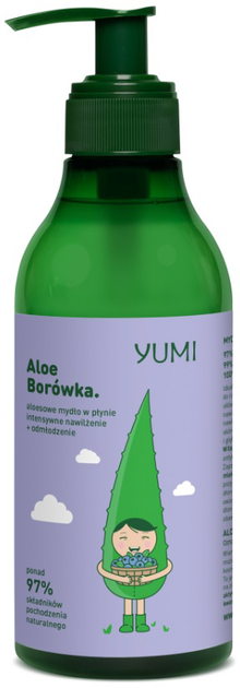 Żel pod prysznic Yumi Aloe Borówka aloesowy 400 ml (5902693162018) - obraz 1