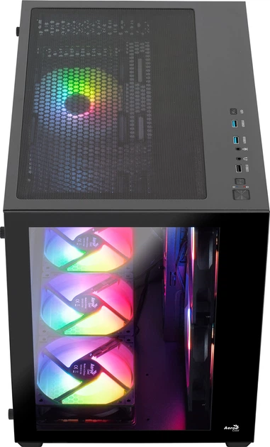 Obudowa AeroCool Dryft Mini G-BK-v2 Black (ACCS-ES02163.11) - Zdjęcie 4 Obudowa AeroCool Dryft Mini G-BK-v2 Black (ACCS-ES02163.11) - obraz 4