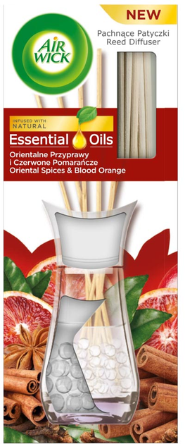 Patyczki zapachowe Air Wick Essential Oils pachnące Orientalne Przyprawy i Czerwone Pomarańcze 30 ml (5908252010158) - obraz 1