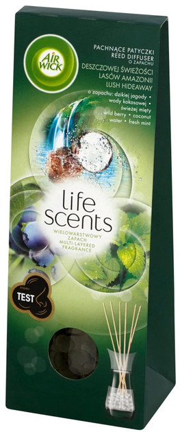 Patyczki zapachowe Air Wick Life Scents o zapachu deszczowej świeżości lasów Amazonii 30 ml (5900627062663) - obraz 1
