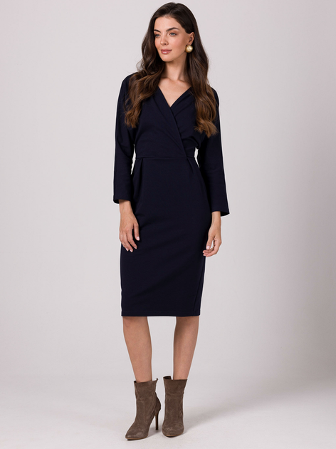 Сукня жіноча BeWear B271 2XL Темно-синя (5905563718711) - зображення 1