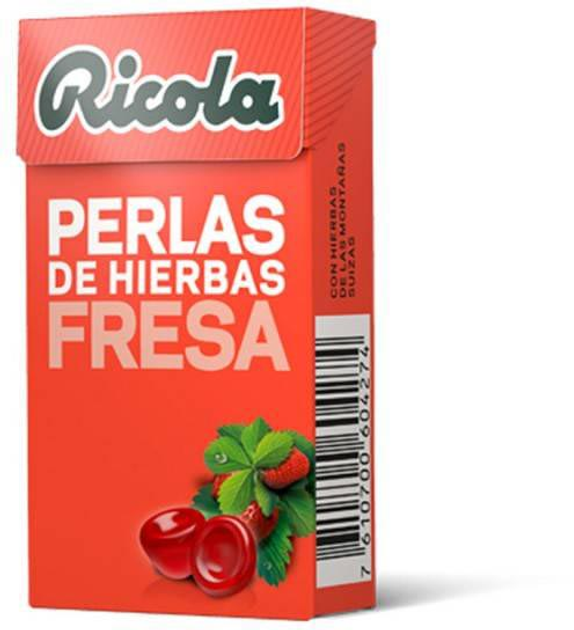 Lizaki bez cukru Ricola truskawkowe 25 g (7610700604274) - obraz 1