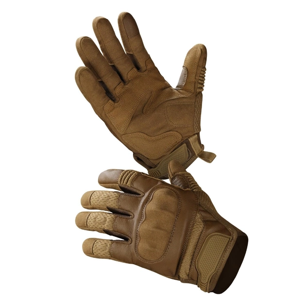Тактичні рукавички UkrArmor GloTac L Койот - зображення 1