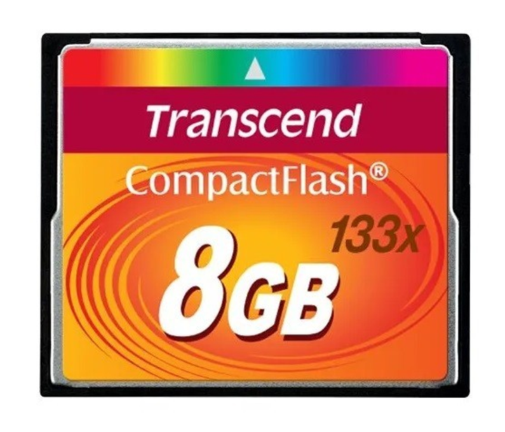 Карта памяти Compact Flash 8 GB Transcend CF 133X - изображение 1