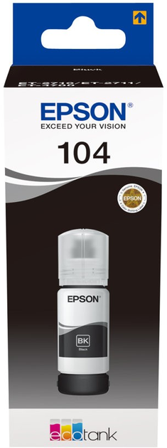 Чорнило Epson 104 EcoTank Black (8715946655802) - зображення 1